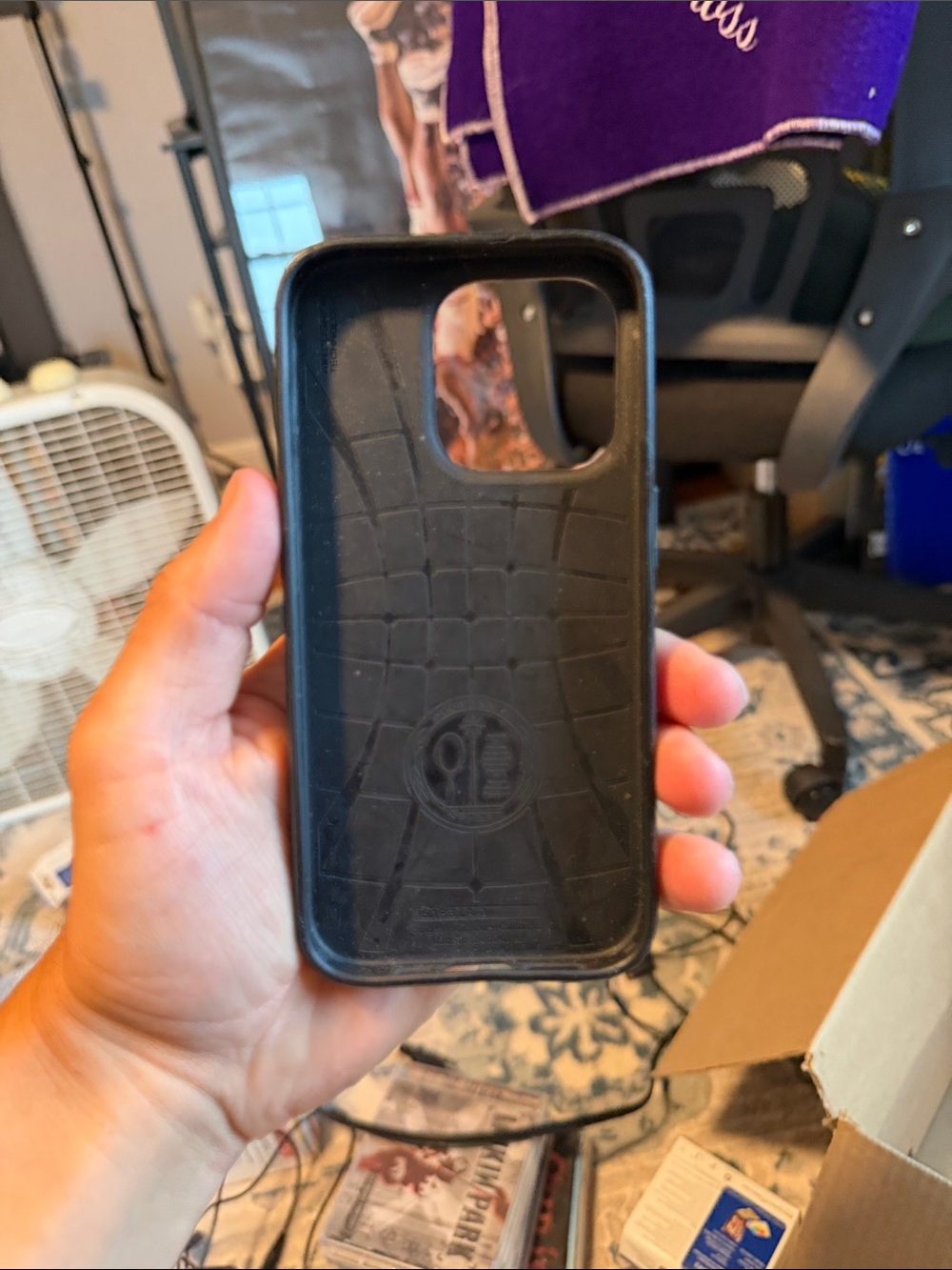 Spigen Black Silicone Phone Case with Shock-Absorbent Interior